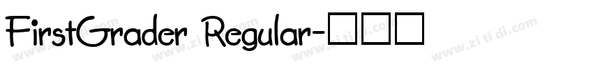 FirstGrader Regular字体转换